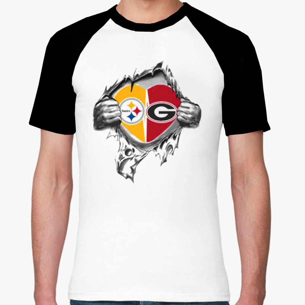 Blood Inside Me Pittsburgh Steelers And Georgia Bulldogs 2023 T