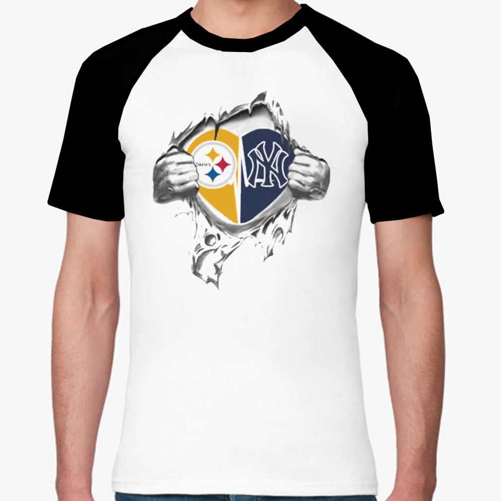 Blood Inside Me Pittsburgh Steelers And New York Yankees 2023 T