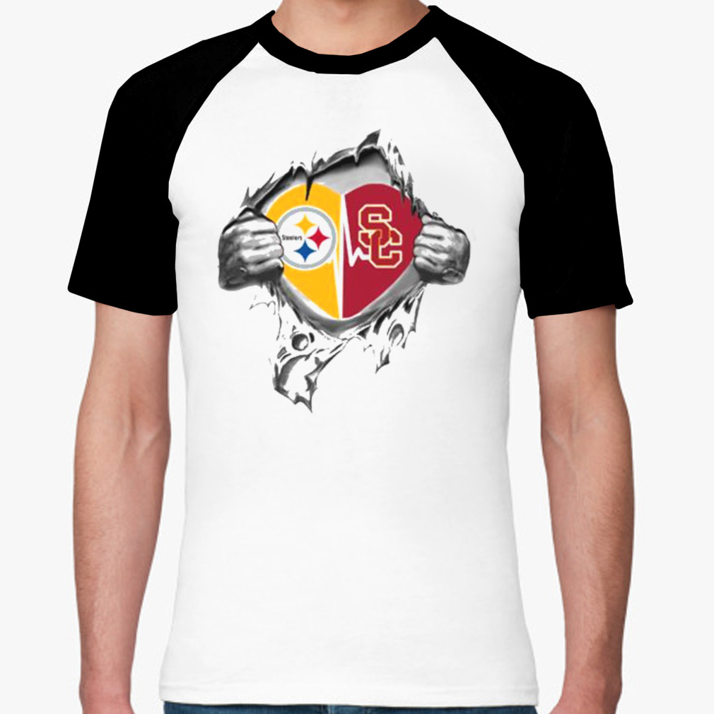 Blood Inside Me Pittsburgh Steelers And USC Trojans 2023 shirt - Limotees