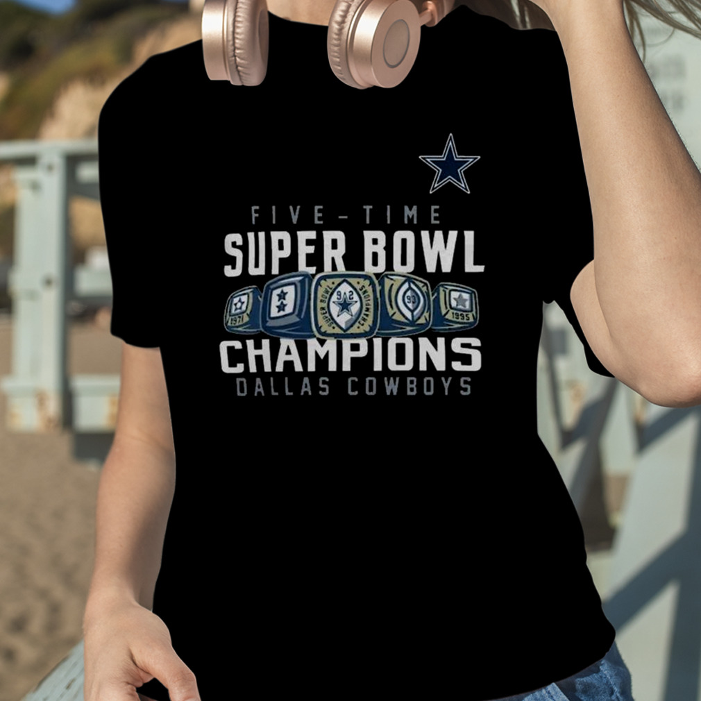 Vintage Dallas Cowboys Five Time Super Bowl Champions T Shirt