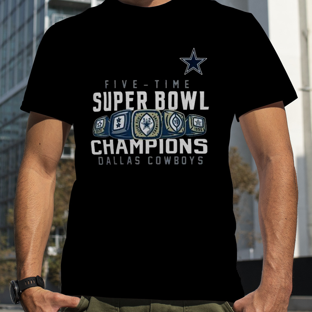 Vintage Dallas Cowboys Five Time Super Bowl Champions T Shirt