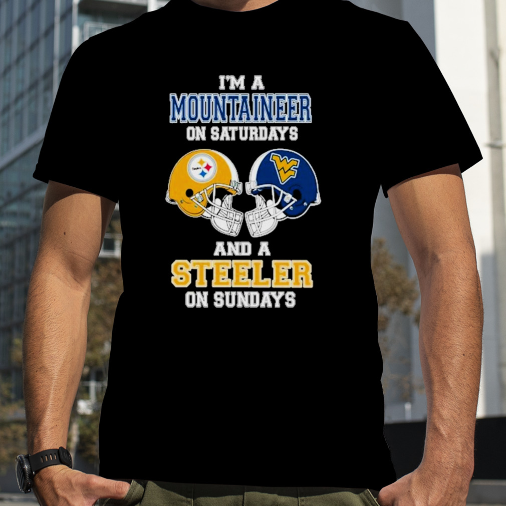 I'm A Mountaineers On Saturdays And A Steelers On Sundays Helmet