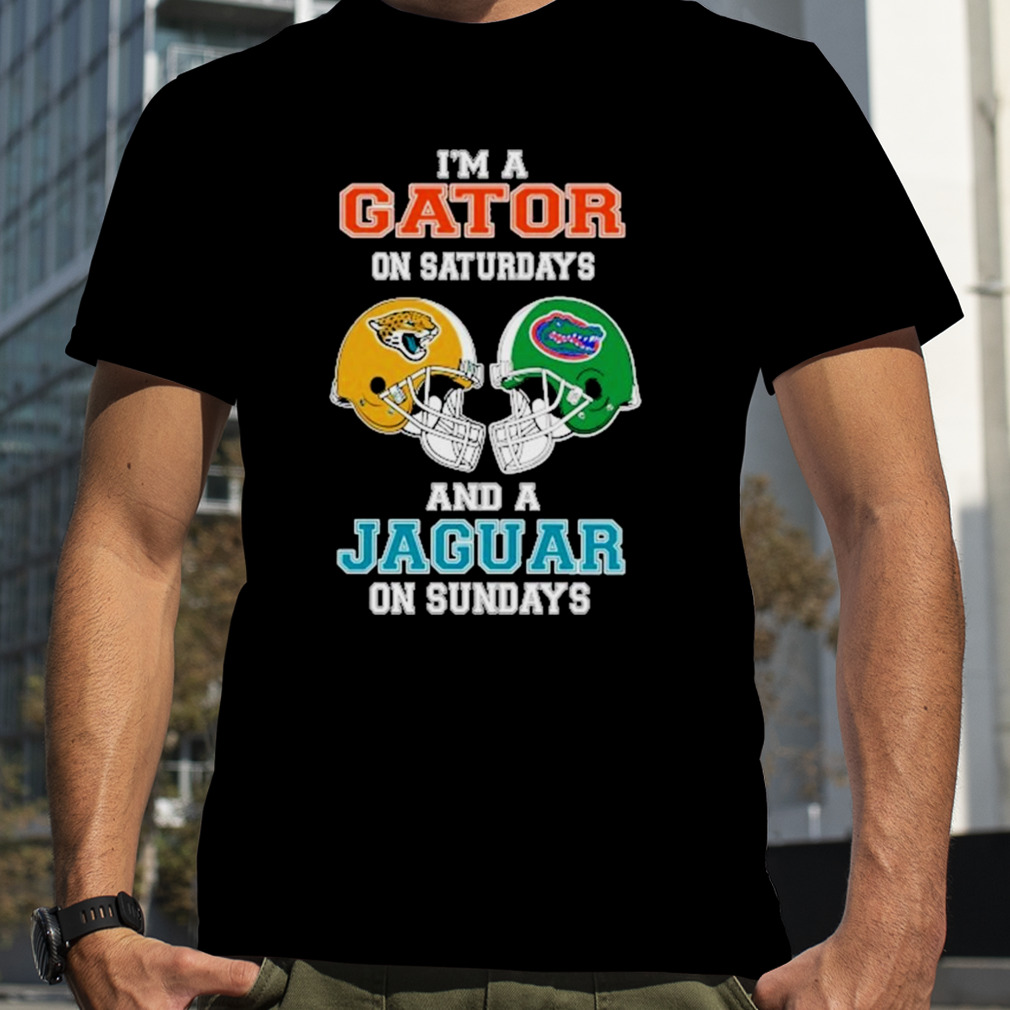 I’m A Gator On Saturdays And A Jaguar On Sundays Helmet 2023 T-Shirt