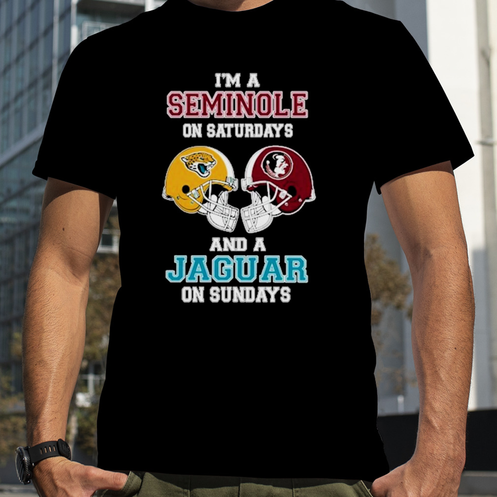 I’m A Seminoles On Saturdays And A Jaguars On Sundays Helmet 2023 T-Shirt