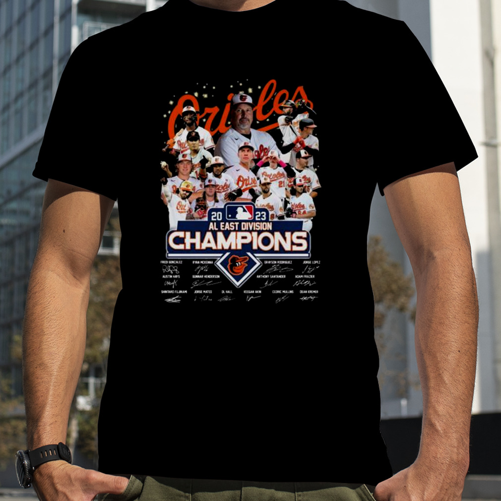 Baltimore Orioles 2023 AL East Division Champions Signatures shirt