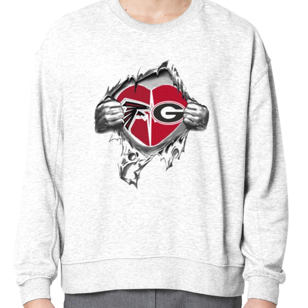 Blood Inside Me Atlanta Falcons And Georgia Bulldogs 2023 shirt, hoodie,  sweater, long sleeve and tank top