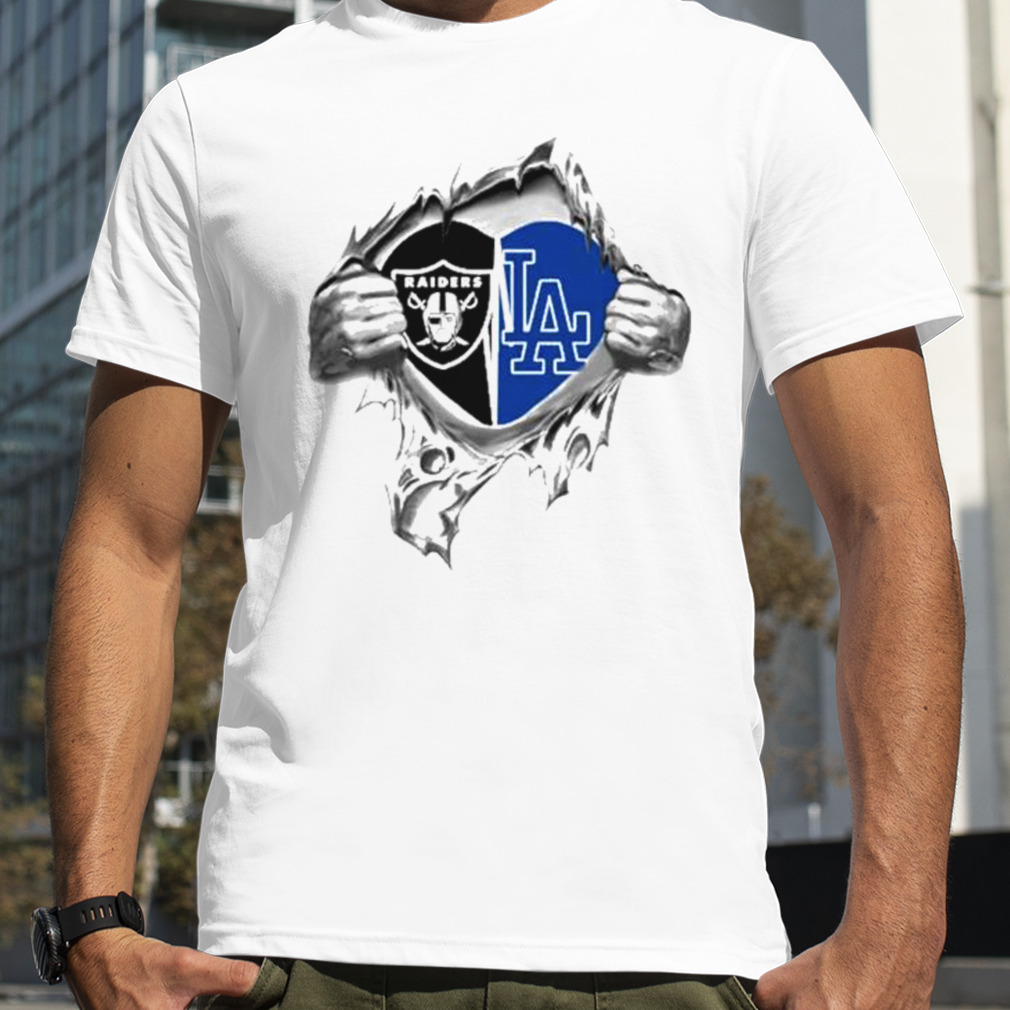 Degisn home Of A Fan Los Angeles Dodgers And Las Vegas Raiders shirt,Sweater,  Hoodie, And Long Sleeved, Ladies, Tank Top