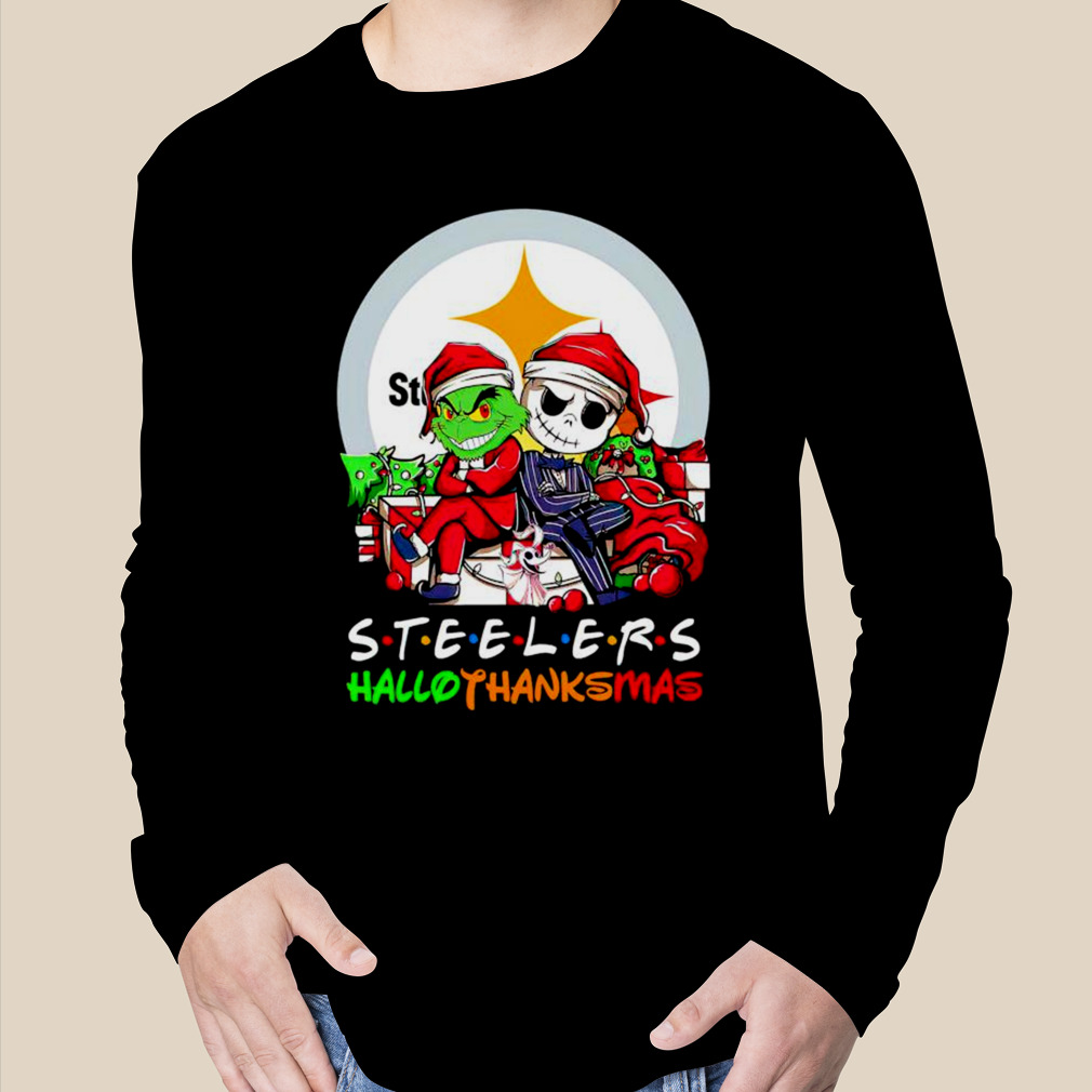 Official Grinch and Jack Christmas Pittsburgh Steelers NFL t-shirt