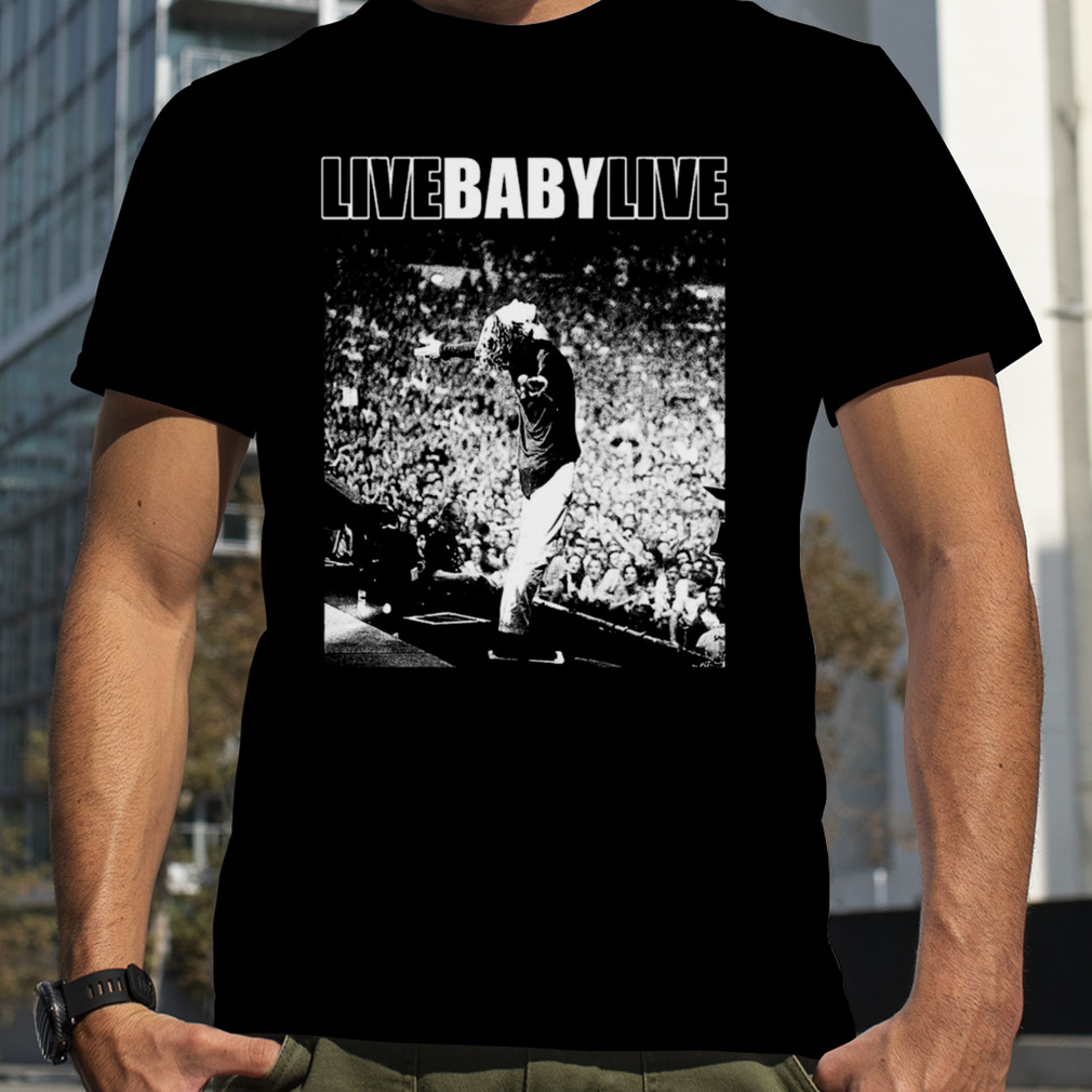 Live Baby Live Halftone Graphic shirt