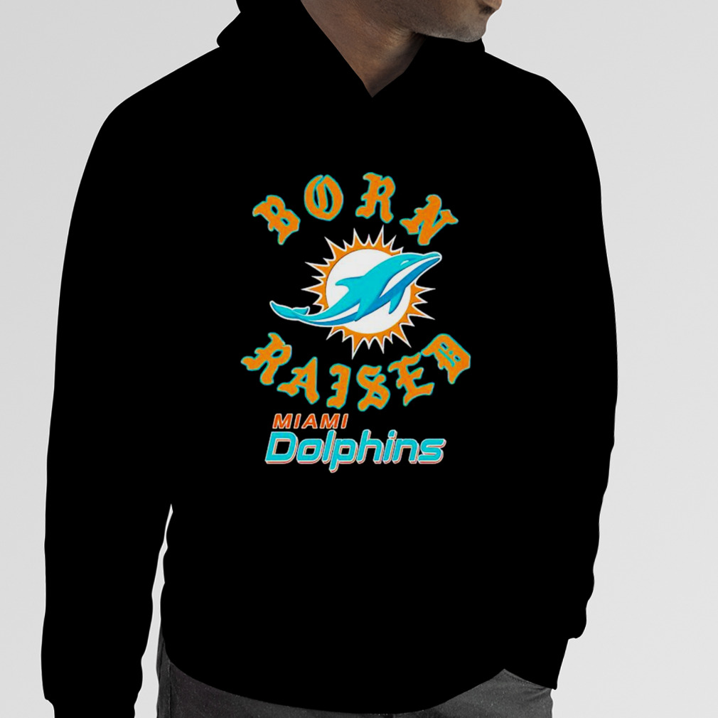 Unisex Born x Raised Black Miami Dolphins Pullover Hoodie