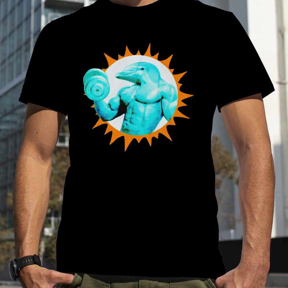 Miami Dolphins gym suns out fins out shirt