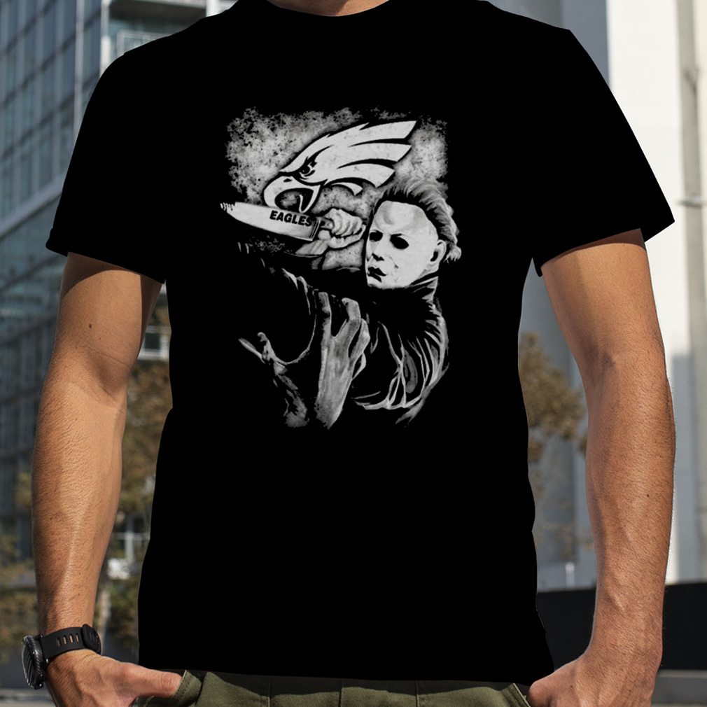 Michael Jason Myers Friday The 13th Philadelphia Eagles Halloween 2023 T-shirt