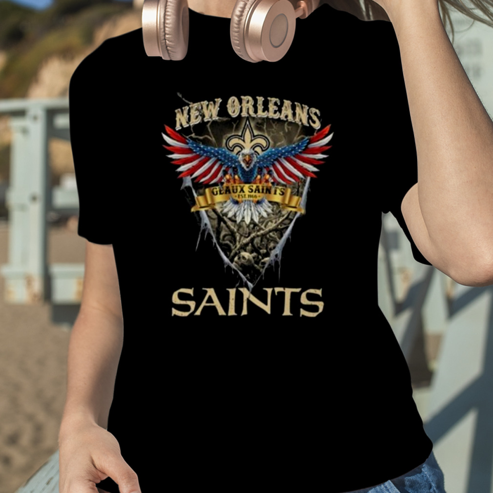 New Orleans Saints Shirt, Geaux Saints Unisex Hoodie Crewneck