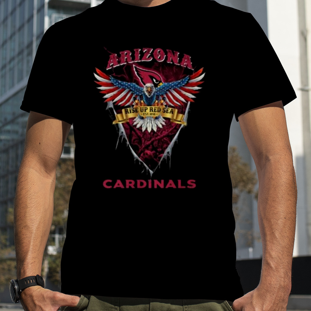 NFL US Eagle Rise Up Red Sea Arizona Cardinals T-Shirt