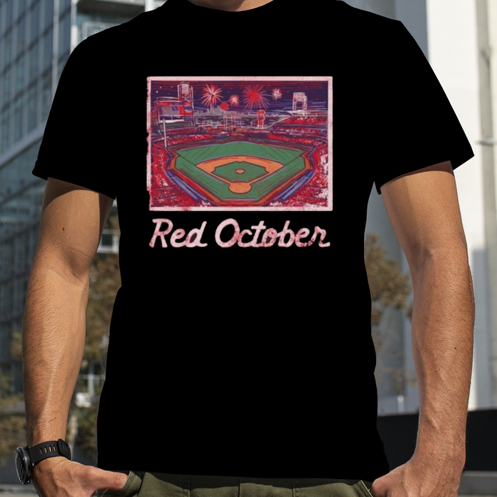 Philadelphia Phillies Red October Stadium 2023 T-shirt