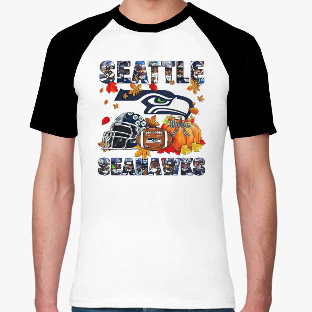 Seattle Seahawks Fall Helmet Pumpkin Shirt - Peanutstee