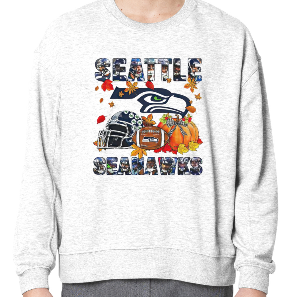 Seattle Seahawks Fall Helmet Pumpkin Shirt - Peanutstee