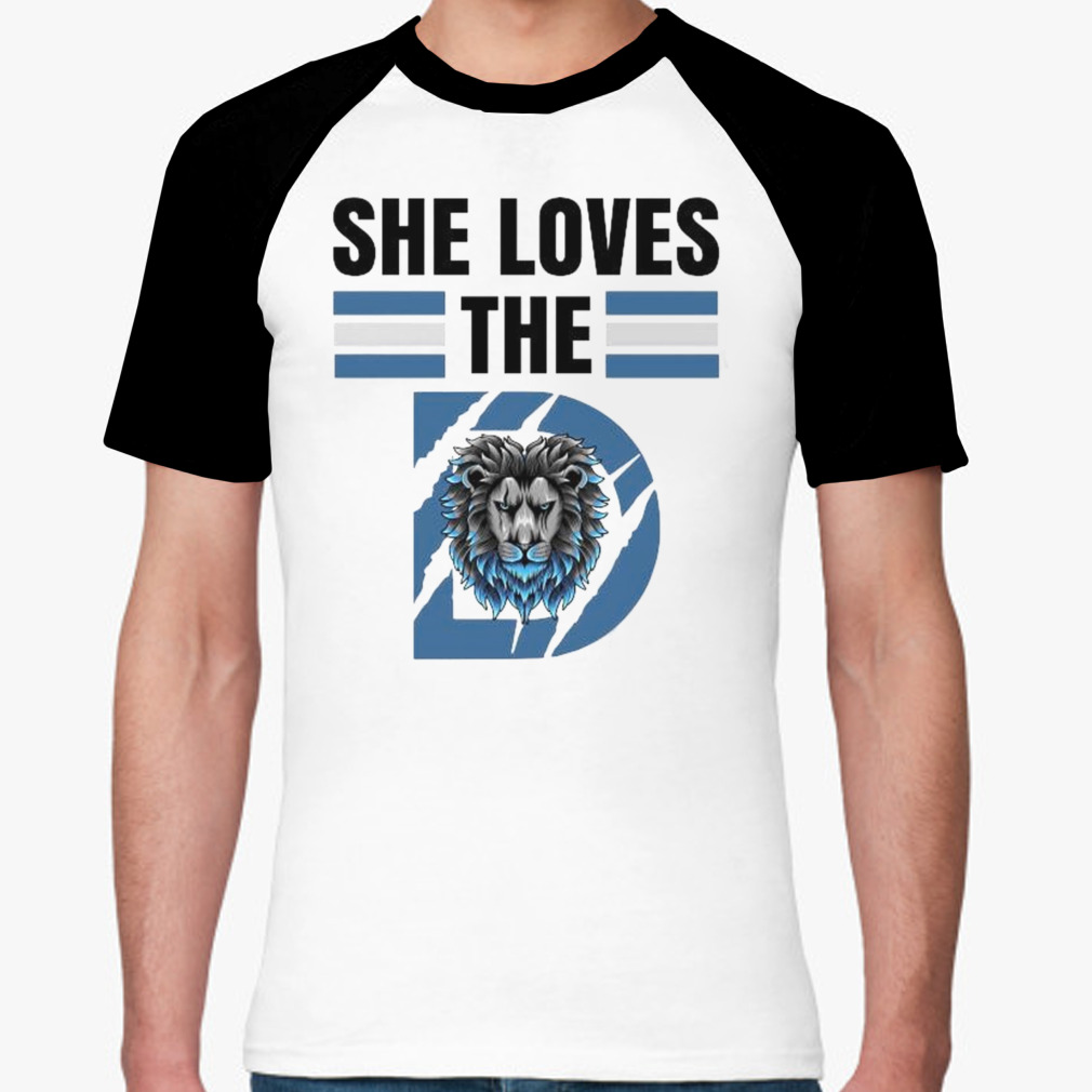 She Loves The Detroit Lions 2023 Men'S Shirt - Peanutstee