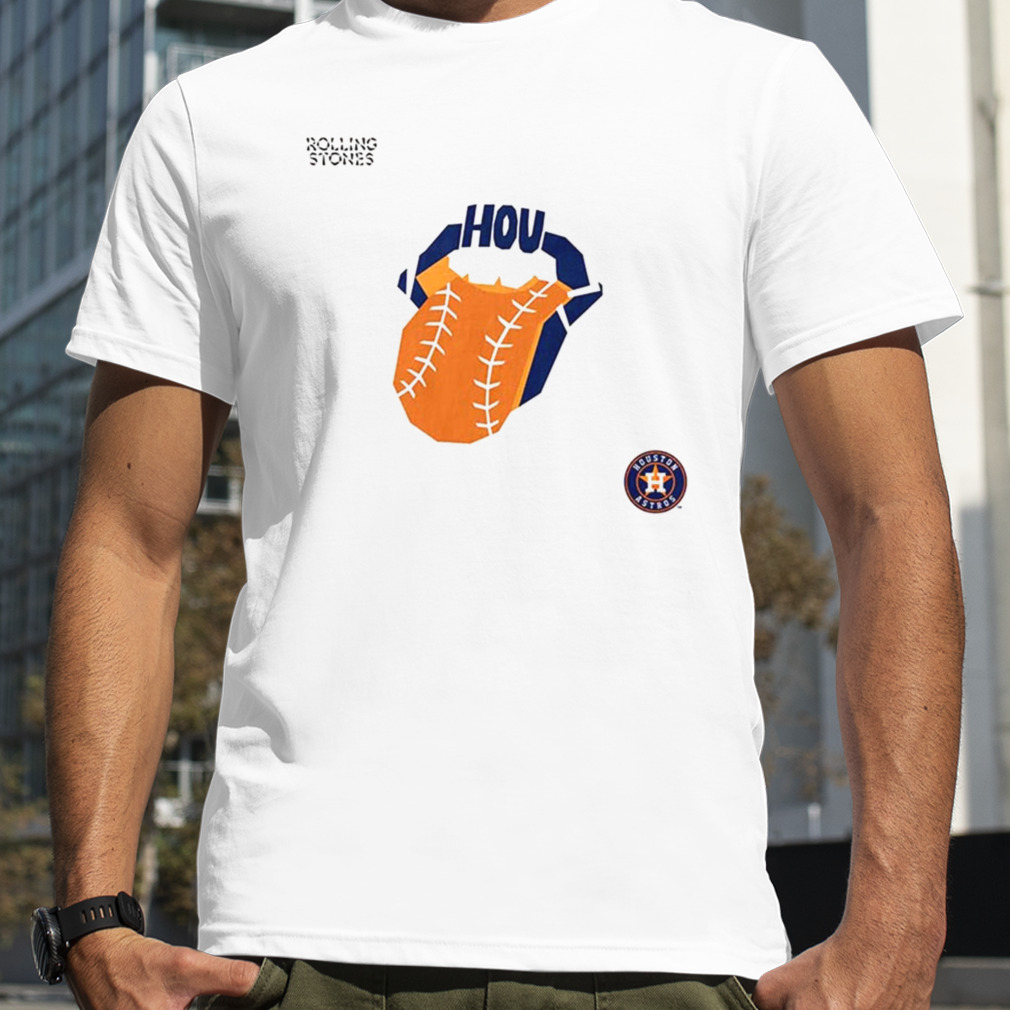 The Rolling Stones x Houston Astros MLB Hackey Diamonds Limited Edition Vinyl Collection Collab T-Shirt