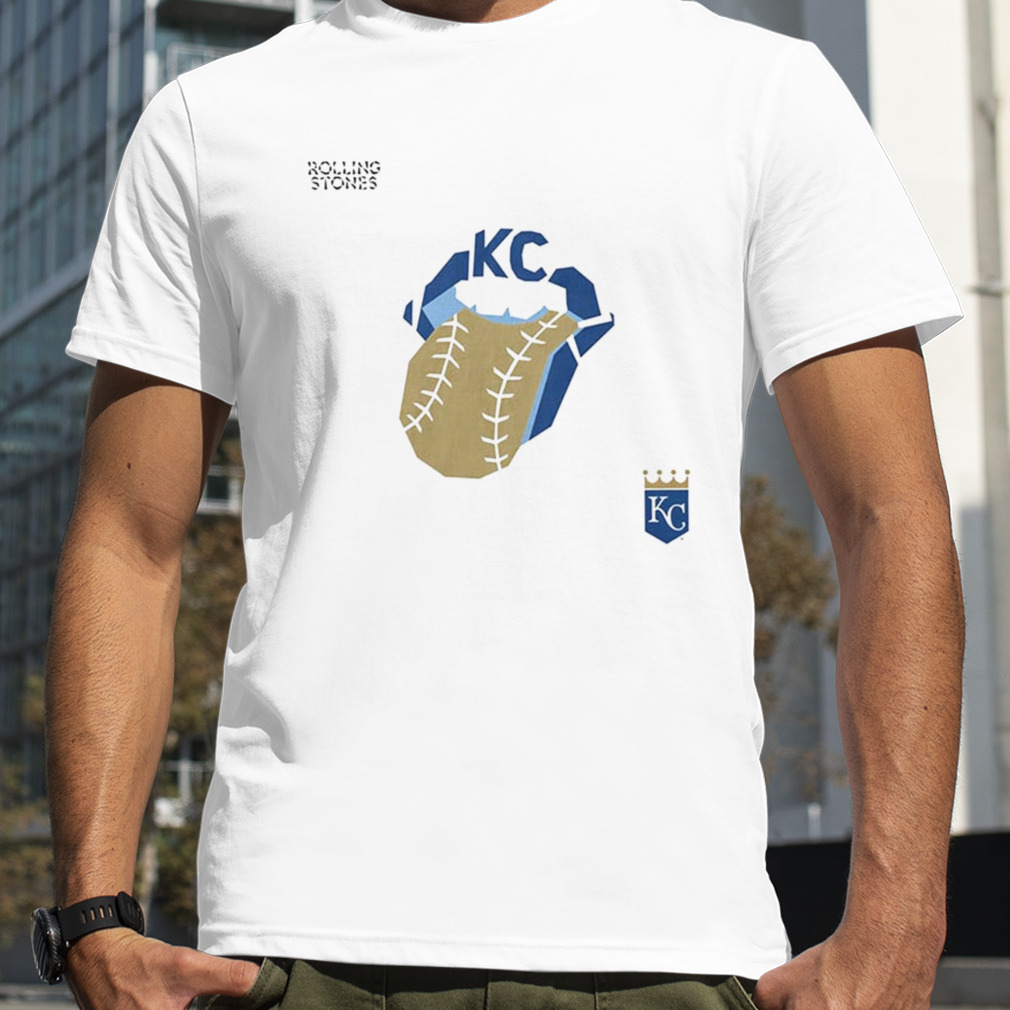 The Rolling Stones x Kansas City Royals MLB Hackey Diamonds Limited Edition Vinyl Collection Collab T-Shirt