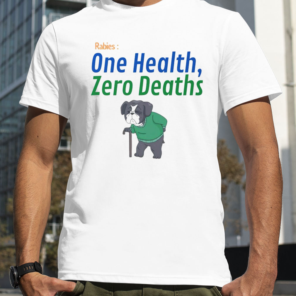 World rabies day one health zero deaths shirt