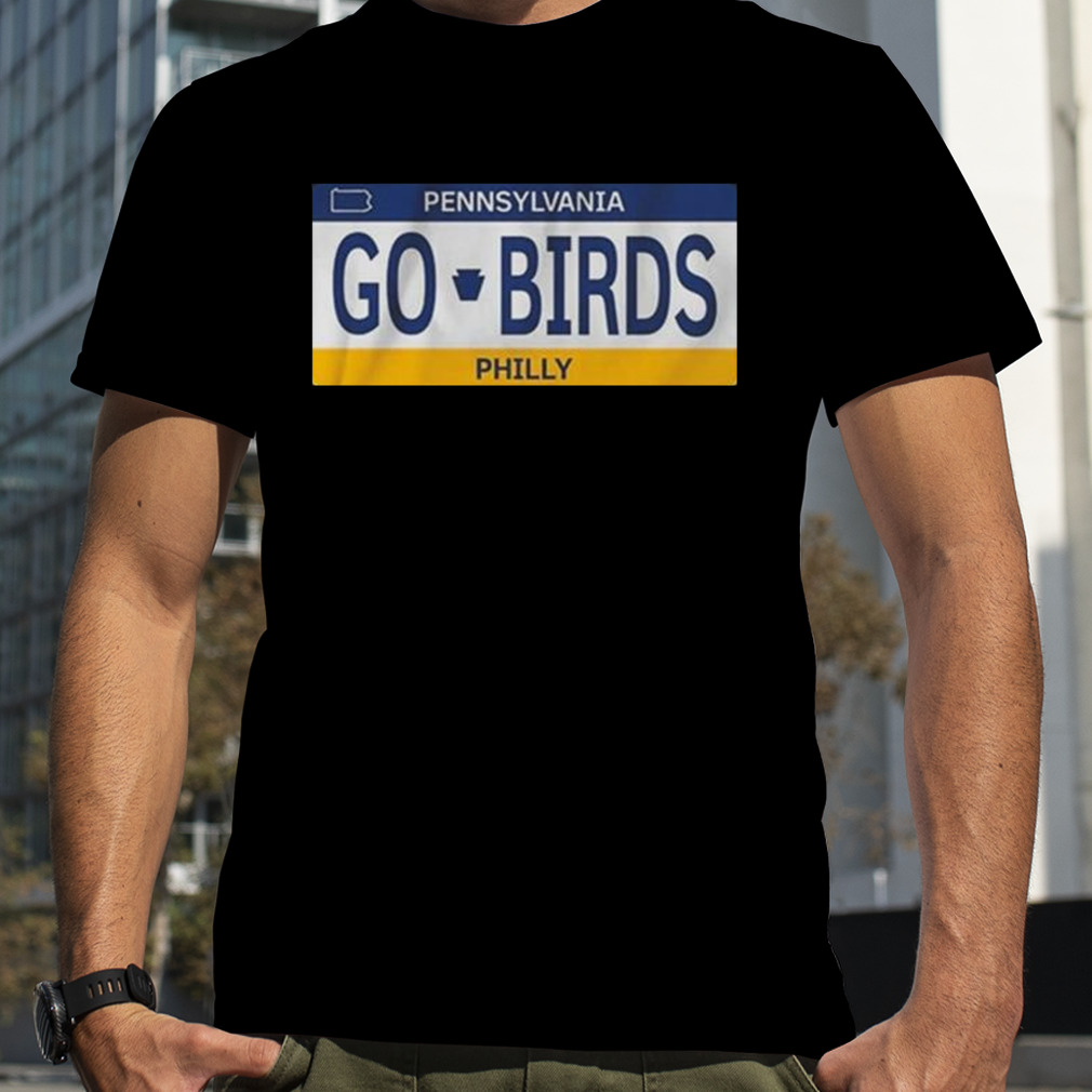 Pennsylvania Philly Go Birds License Plate Shirt - Peanutstee