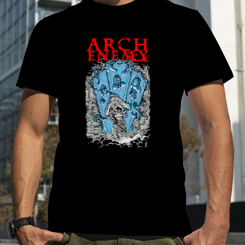 Arch enemy house of mirrors blue shirt