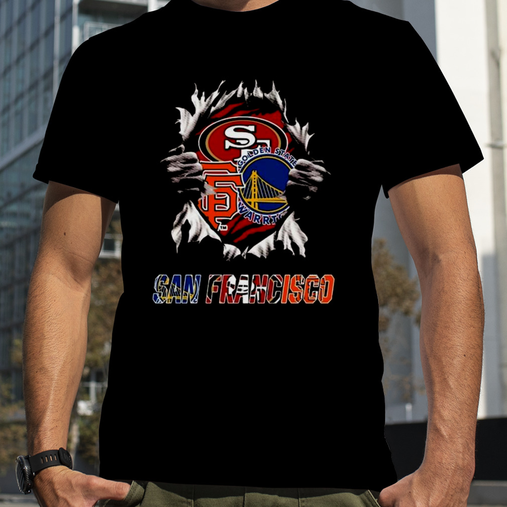 Batman hug logo san francisco 49ers san francisco giants golden state warriors Shirt