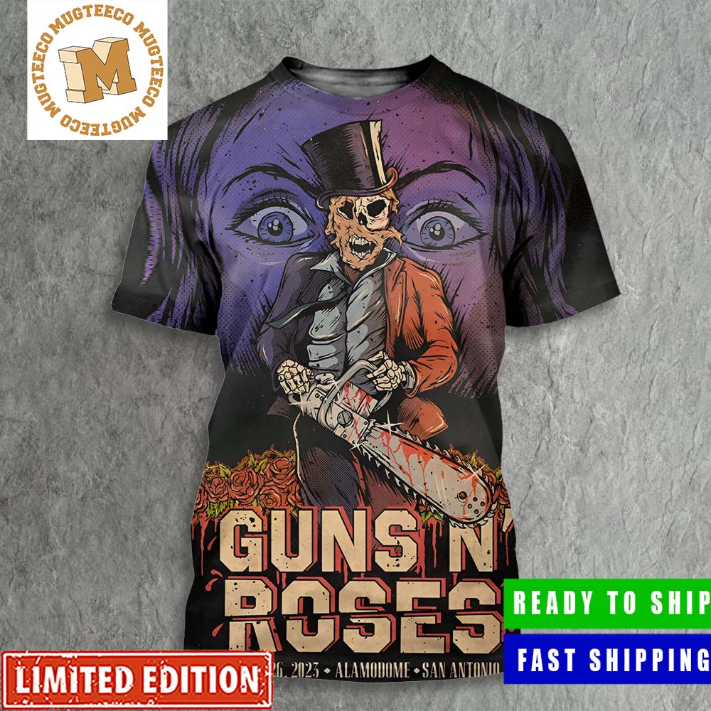 Guns N Roses Minute Maid Park Houston Texas September 28 2023 North  American Tour 3D T-Shirt - Binteez