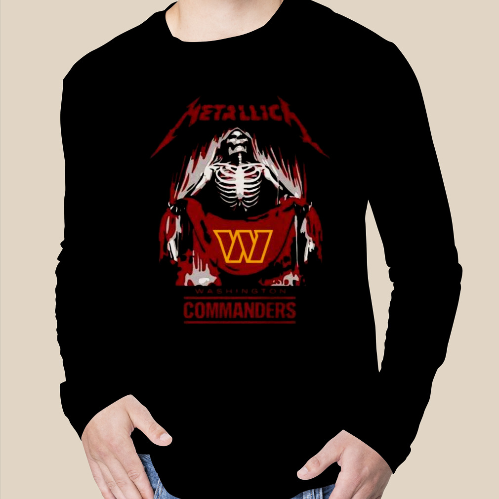 Official metallica Collab Washington Commanders T-Shirt, hoodie