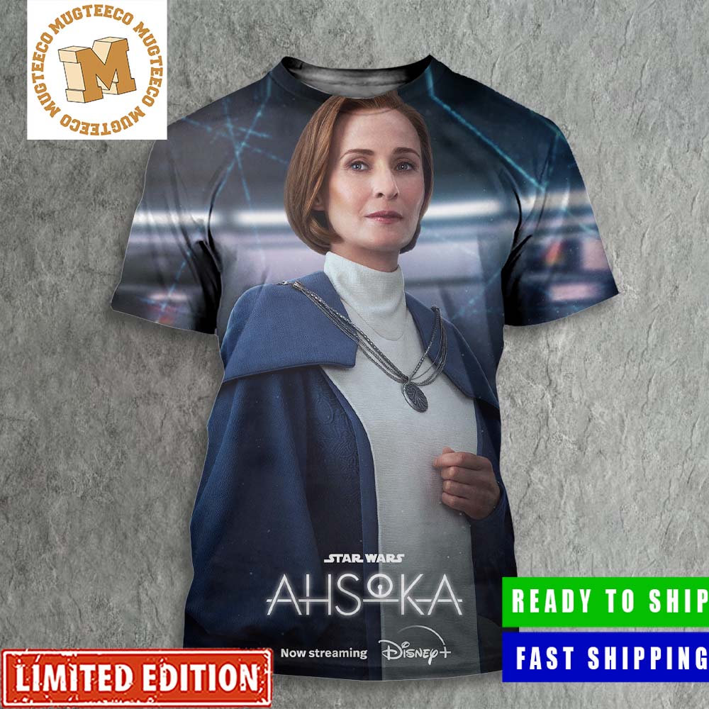 Star Wars Ahsoka Mon Mothma Character Poster All Over Print Shirt