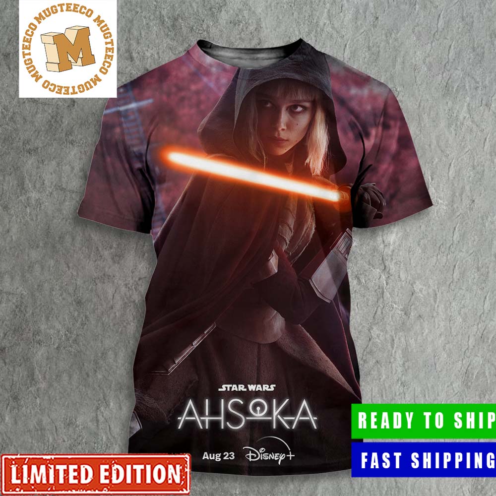 Star Wars Ahsoka Shin Hati Character Poster All Over Print Shirt