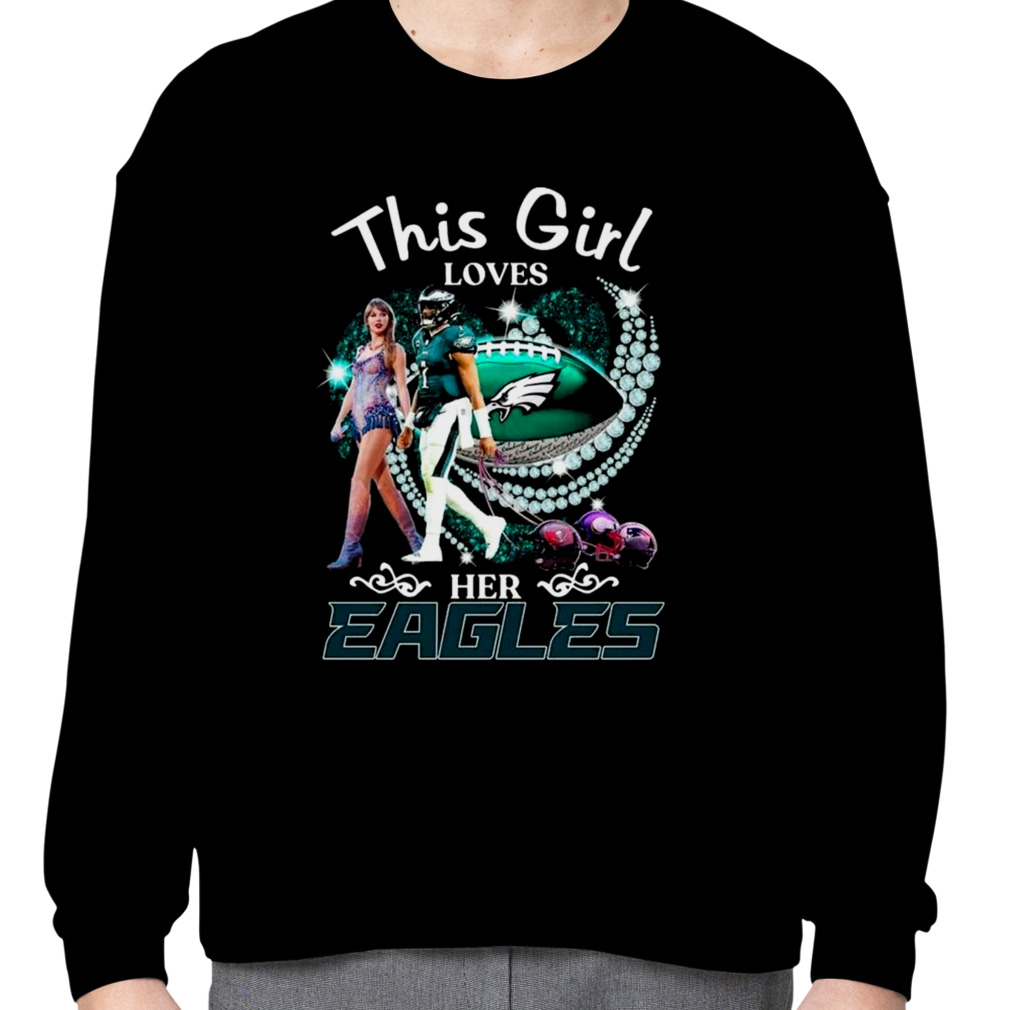 This Girl Loves Her Eagles T Shirt - Limotees