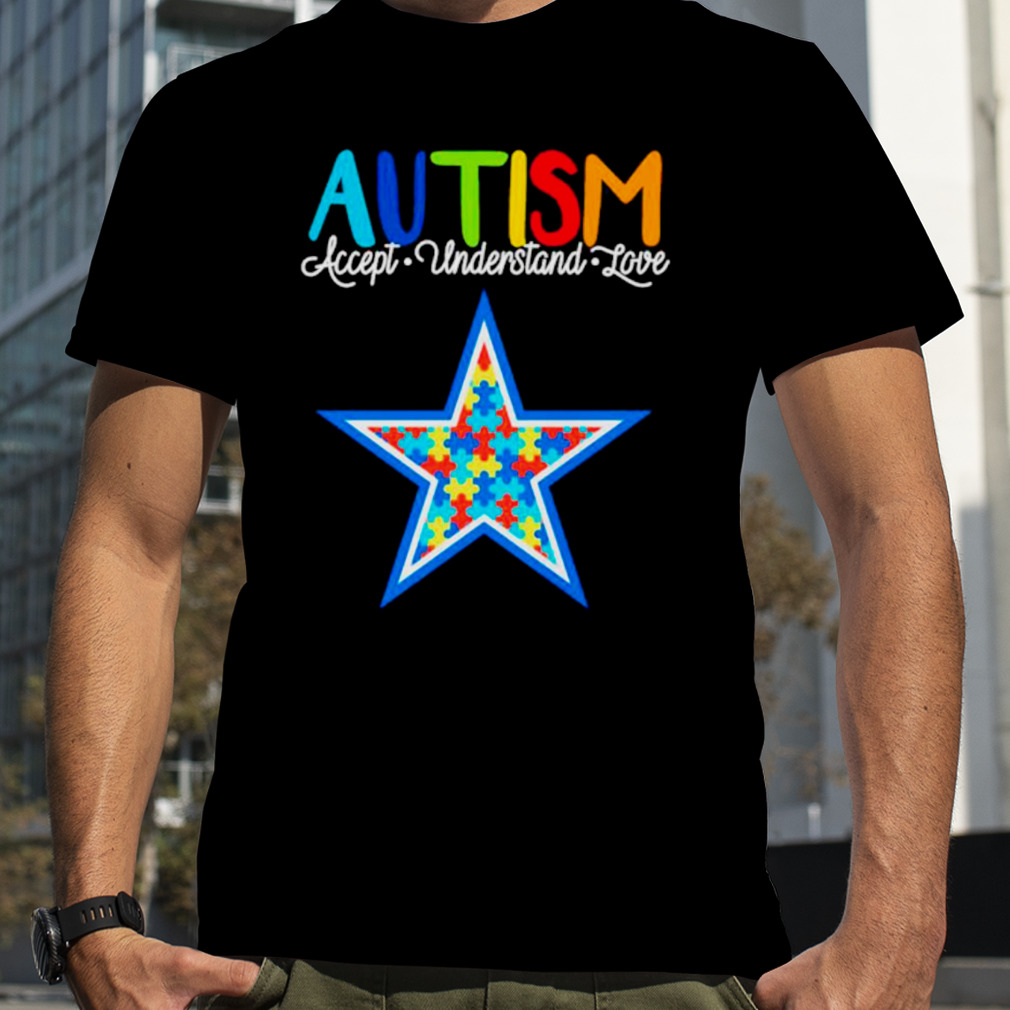 Dallas Cowboys NFL Autism Awareness Accept Understand Love Shirt