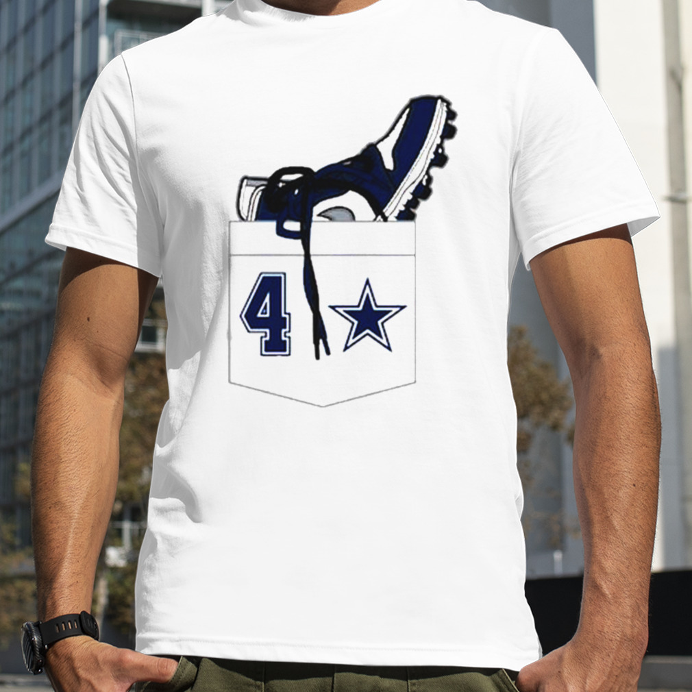 Men's Dak Prescott Heathered Gray Dallas Cowboys Name & Number T-Shirt Size: Medium