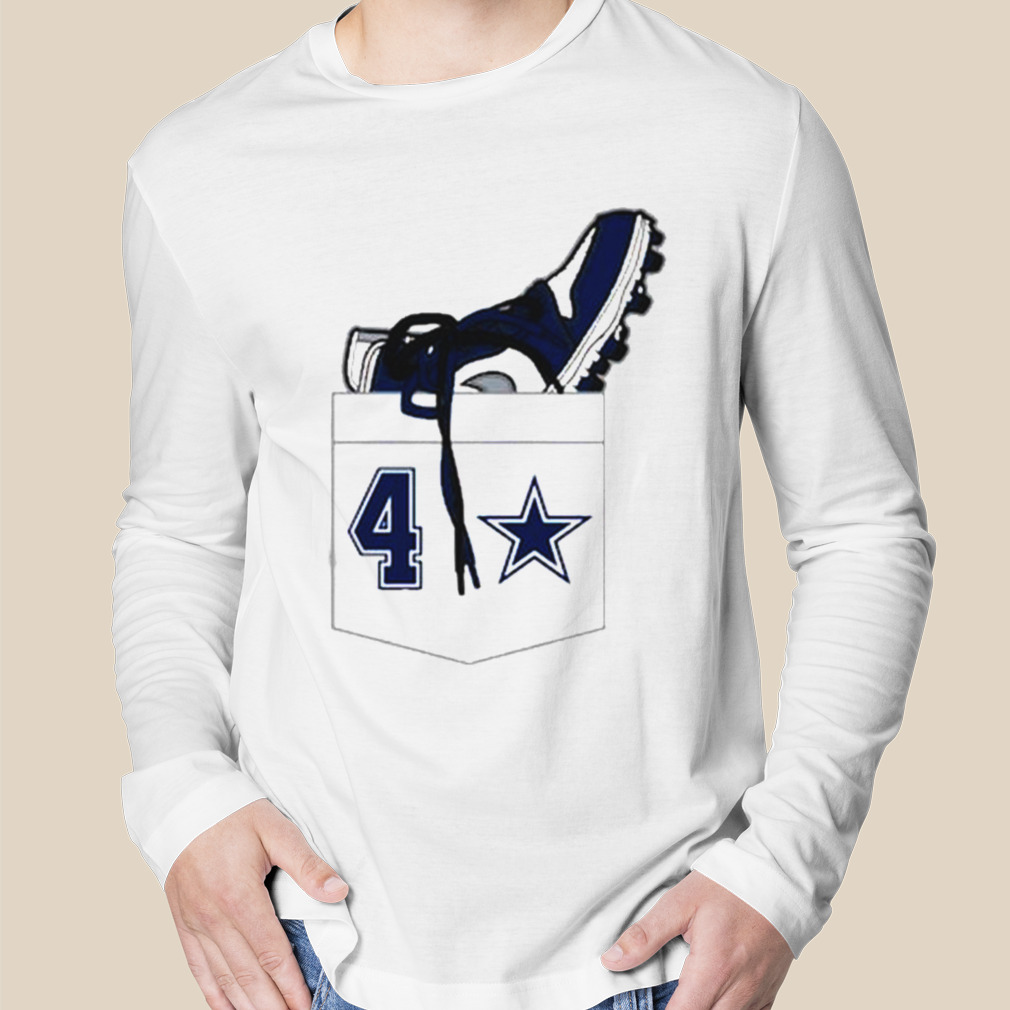 Dallas Cowboys Fashion Name & Number T-Shirt - Dak Prescott - Mens