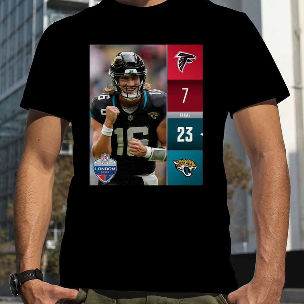 Jacksonville Jaguars 23 7 Atlanta Falcons 2023 London Game Final Score Shirt,  hoodie, sweater, long sleeve and tank top