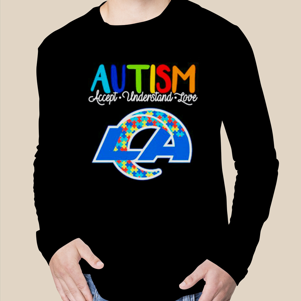 Los Angeles Rams Autism Awareness Accept Understand Love Shirt