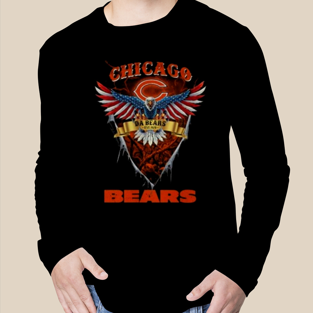 NFL US Eagle Da Bears Chicago Bears T Shirt - Limotees