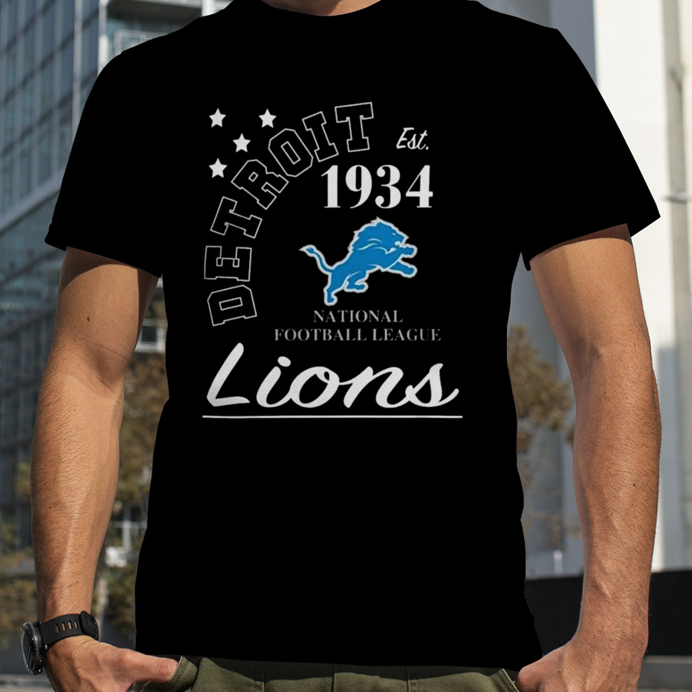 NFL detroit lions starter blue city arch team shirt - Limotees