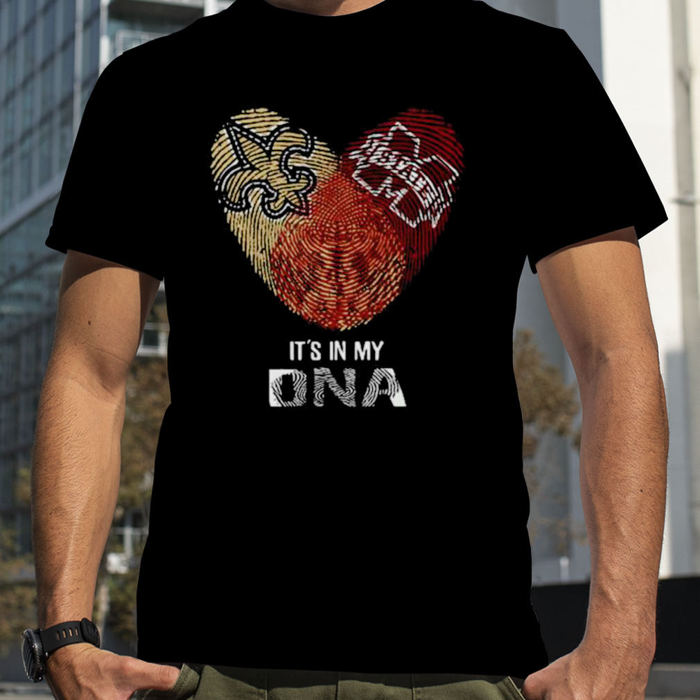 Its In My DNA Saints T-Shirt Jersey Black