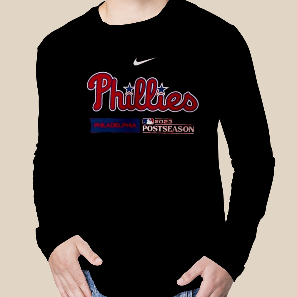 Philadelphia Phillies 2023 Nike Women's Postseason Dugout Tee