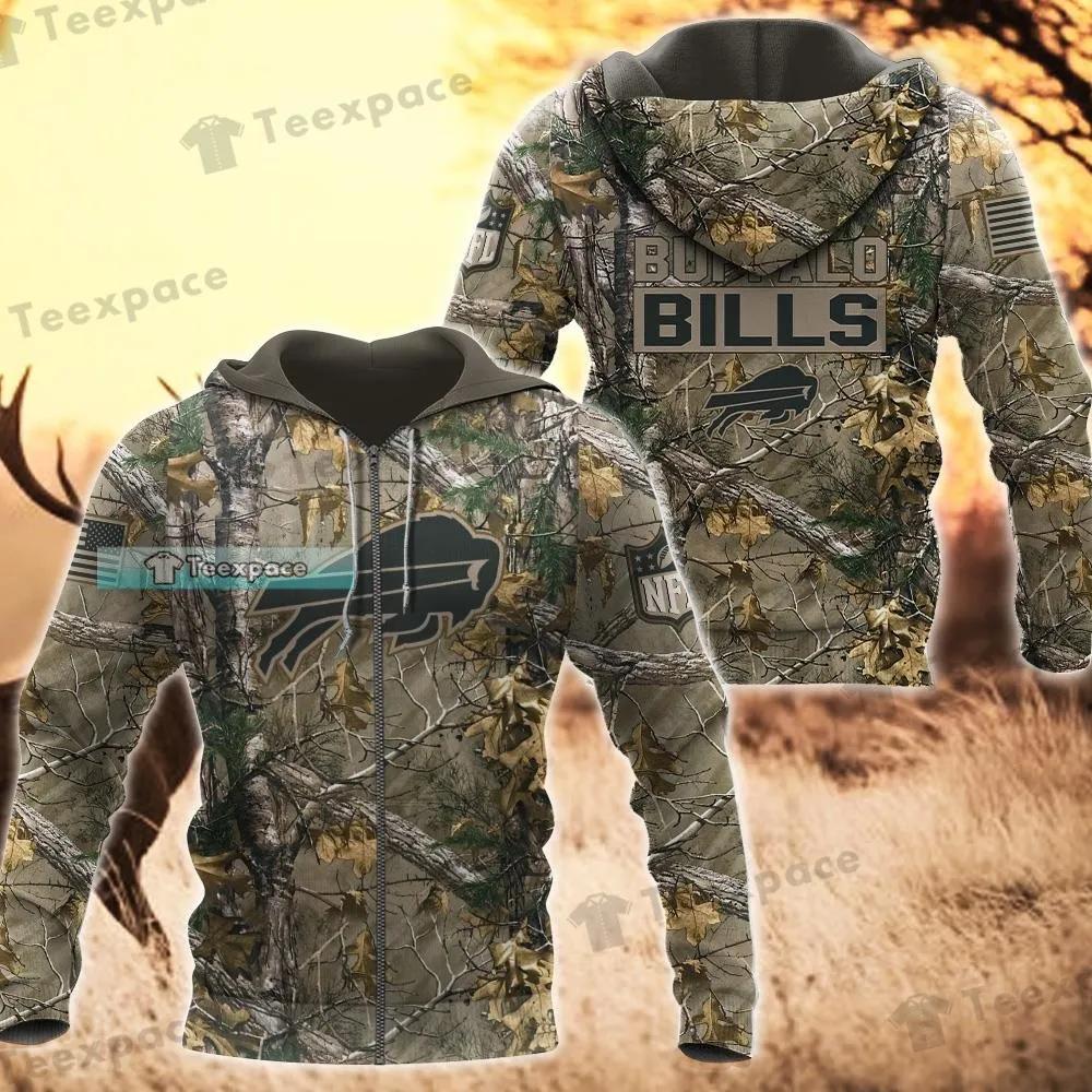 Buffalo Bills Camo Hoodie, New Blue/Red