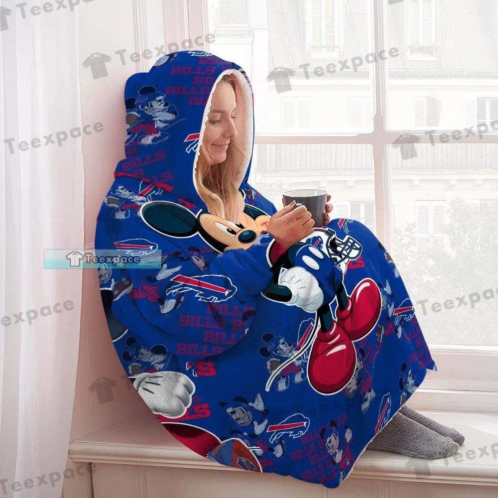 Buffalo Bills Mickey Mouse NFL AOP 3D Hoodie shirt - Owl Fashion Shop