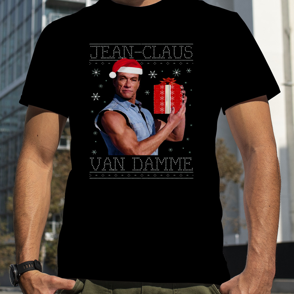 Jean Claus Van Damme Christmas Knit shirt