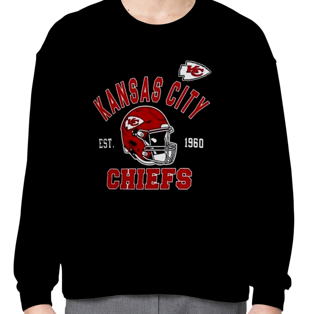 Nfl Shop Kansas City Chiefs Gray Tackle Adaptive Helmet Est 1960 Shirt