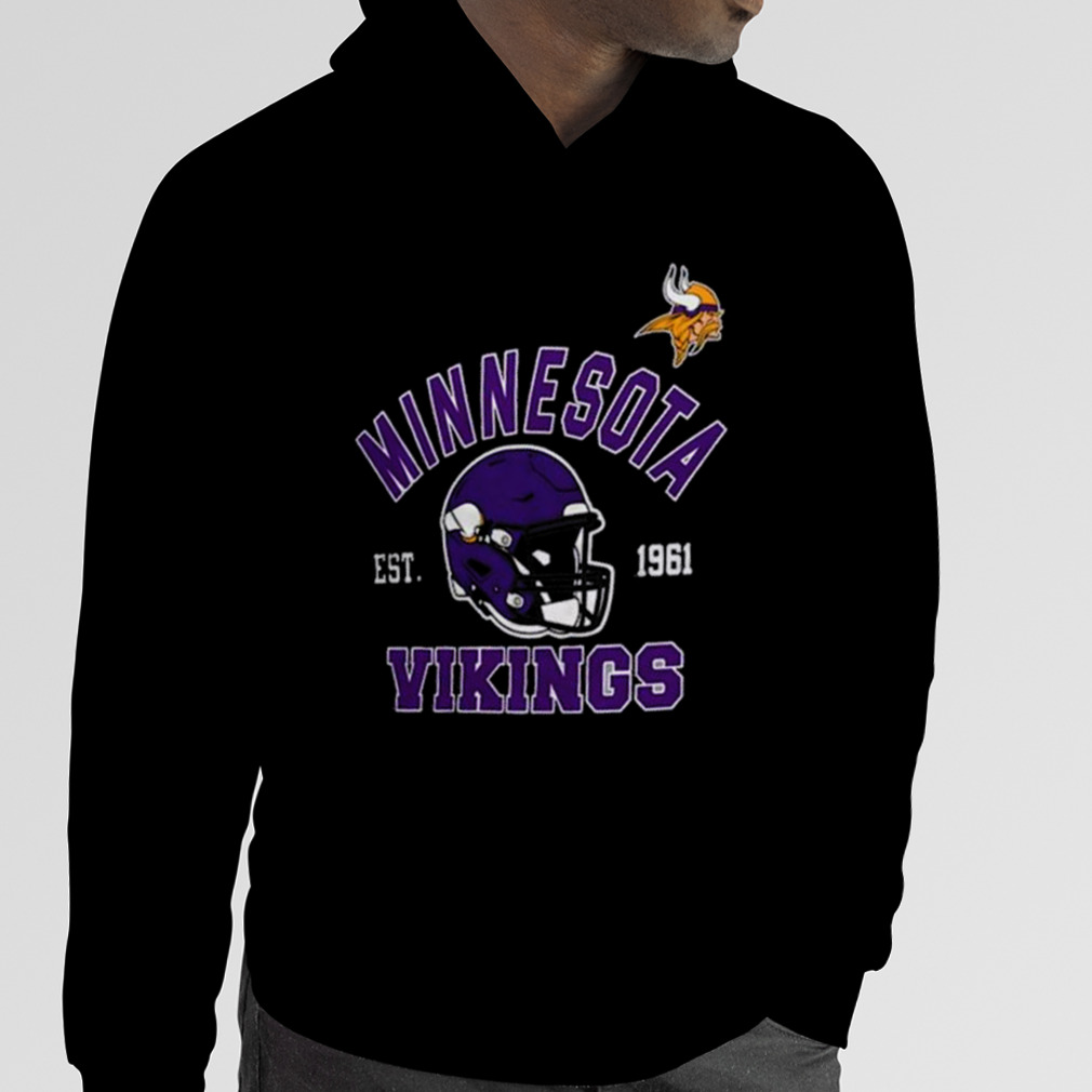 Minnesota Vikings Logo Outline Grey Hoodie