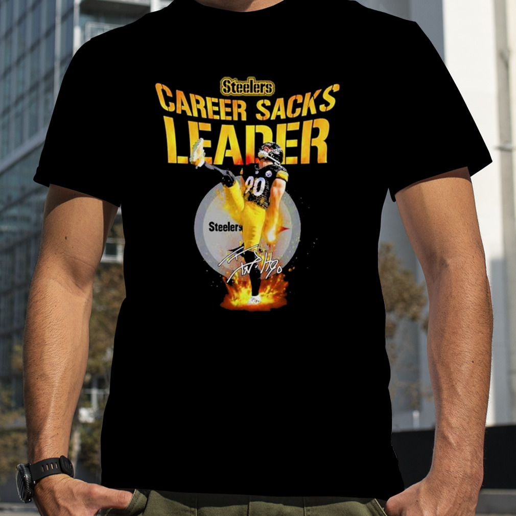 T. J. Watt Pittsburgh Steelers Sack Title - Sack Record 2022 Signature T- Shirt - REVER LAVIE