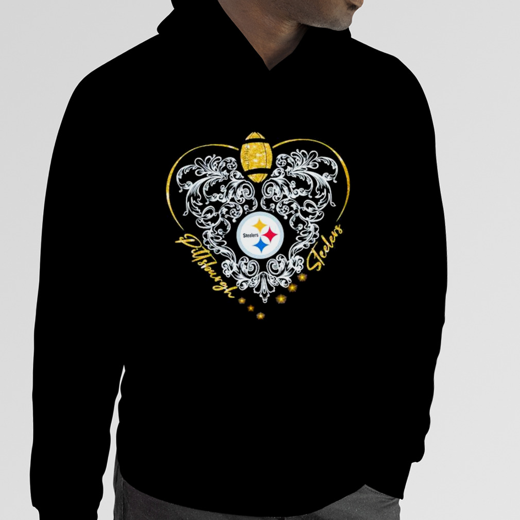 2023 Pittsburgh Steelers This Girl Loves Her Steelers Heart Diamond Shirt -  Bring Your Ideas, Thoughts And Imaginations Into Reality Today