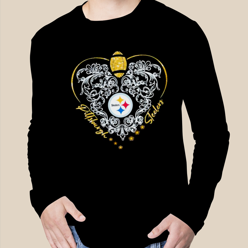 2023 Pittsburgh Steelers This Girl Loves Her Steelers Heart Diamond Shirt -  Bring Your Ideas, Thoughts And Imaginations Into Reality Today